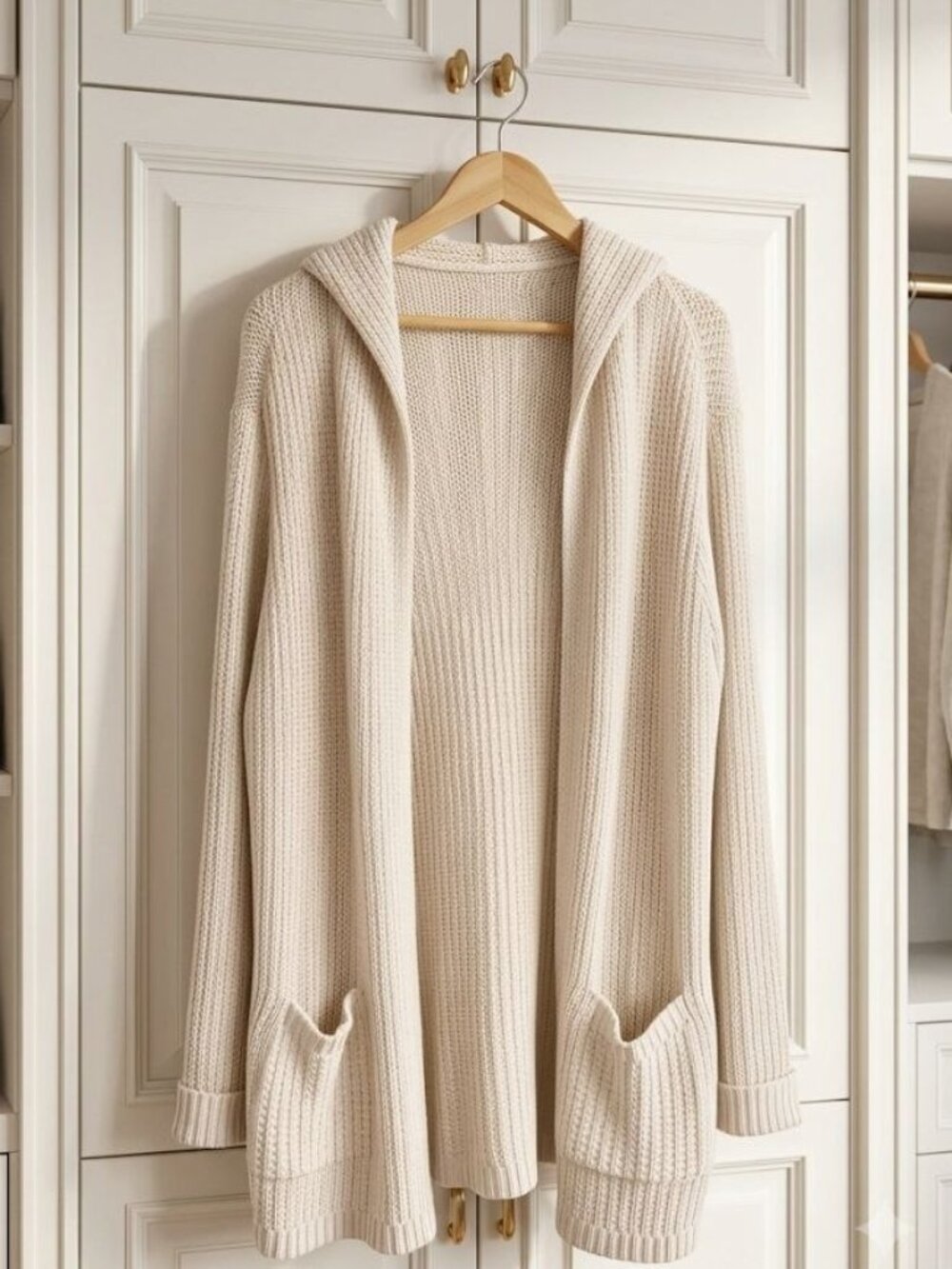 Sonoma XL Hooded Waffle Knit Cardigan